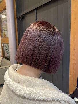 エムサロン 前橋川原(emusalon) 【maho】pink lavender × bob cut