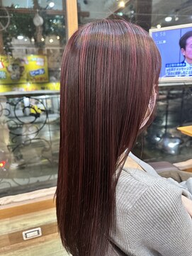 シャンティ 琴似店(Shanti) ハイライト×チェリーピンク