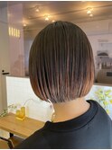カール セミディ シアーカラー 姫カット 切りっぱなしボブ