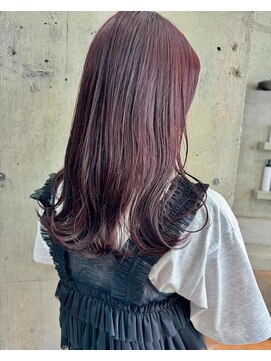 ビジュ(bijou) ブリーチなしチェリーレッド/横須賀/横須賀中央/カット/カラー