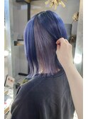 アンブレラカラー／切りっぱなしボブ