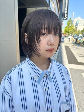 アッド バイ ケーツー(add by K-two) 小顔カット/顔まわりレイヤー/シアーブラウン