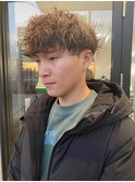MEN'SHAIRウルフカルマパーマメンズショートイージーパーマ