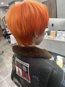 ローカス 昭島(Locus) オレンジカラー/ケアブリーチ/ダブルカラー