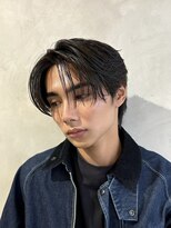 ニコ トウキョウ ロジック(nico TOKYO Logic)&nbsp;フェザーパーマニュアンスパーマメンズセンターパート襟足あり