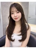 韓国レイヤー/韓国風/ボブ/髪質改善/黒髪/ブリーチなし〔池袋〕