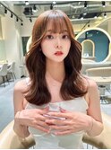 レイヤーカット小顔に見せるヘア/韓国ヘア/髪質改善/福岡/博多/