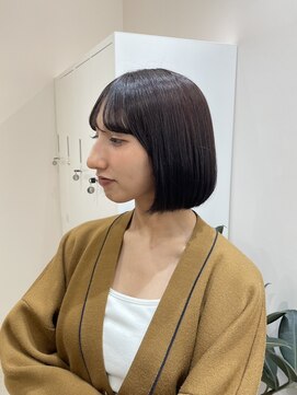 リグ 横浜(Lig.) ミニマルボブチャコールグレーニュアンスカラーショコラベージュ