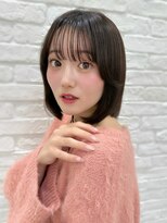 ソア 並木坂(Soa)&nbsp;熊本/韓国ボブ/切りっぱなしボブ/透明感カラー/Minori