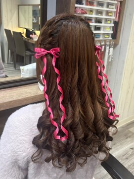 ヘアセット アリエス 新宿駅前店(aries) もこもこハーフツイン