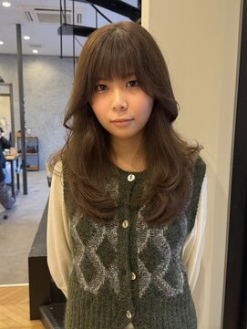 ラヴィズム 長岡店(LUVISM) 韓国/顔周りレイヤー/ダブルカラー/ベージュ/前髪新潟長岡宮関◆