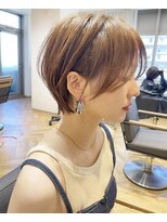 アスター 天神大名店(Aster)&nbsp;ショートボブ/ニュアンスカラー/グレージュ ツヤ髪スタイル