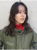 【三ツ井】ゆるふわパーマ レイヤーカット 抜け感 オイル仕上げ
