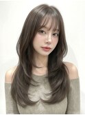 ダークパープルナチュラルショートミルクブラウン