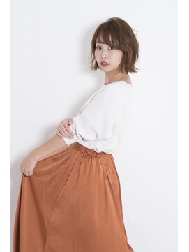 カリン(carin) 似合わせ小顔 前下がり切りっぱなしボブ