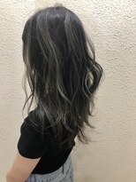 エイト 福岡天神店(EIGHT fukuoka)&nbsp;【EIGHT福岡】nabe_long_バレイヤージュハイシルバーアッシュ★