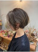 《花屋併設》アッシュ/マッシュヘアー/かきあげバング