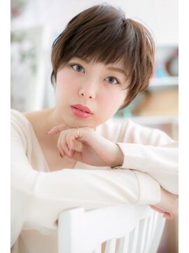 ミック 日暮里店(miq) 大人かわいいモノトーングレージュ小顔ショートa1