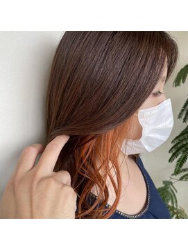 フィーリー ヘア デザイン 太田店(feAry) オレンジインナー/モカブラウン