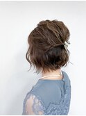 《TOPHAIR 玉島店/ ベリー》ミニボブ×ハーフアップ