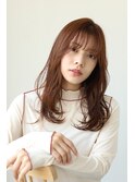 【イルミナカラー】ワンカールレイヤーカット×テラコッタカラー