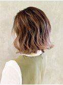 グランジボブ_ココアブラウンフリンジウェーブ_ba300592
