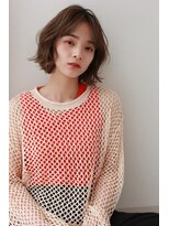 フェリアあべの(FERIA)&nbsp;【大阪/天王寺】切りっぱなしボブ×ベージュ