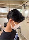 髪質改善/センターパート/ニュアンスパーマ/波巻きパーマ/大倉山
