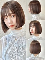 アフロート ディル(AFLOAT D'L) 大人可愛い小顔前下がりボブ×ナチュラルボブ×ミニボブ20代30代