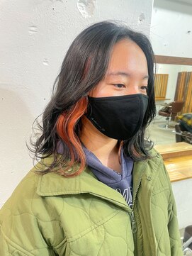 リッカ(RICCA) イメチェン/インナーカラー/オレンジカラー/ダークアッシュW0113