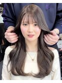 【王道モテヘア】色っぽレイヤーロング＆まろやかベージュ