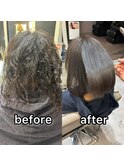 【髪質改善】艶髪特化サロン！艶感カラーor髪質改善ストレート 