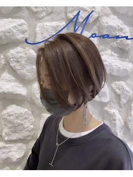 モアナバイヘッドライト 浦添店(Moana by HEADLIGHT) Moana【浦添】#センターパート#ボブ#ベージュ#大人可愛い
