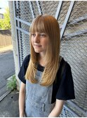 大人可愛い20代30代40代小顔ウルフロングレイヤー顔周りレイヤー