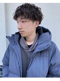 メンズマッシュ×スパイラルパーマ
