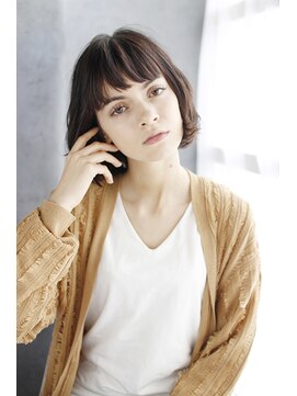 シュシュット(chouchoute) ワンレンボブルフ小顔ネビージュブリーチ縮毛矯正黒髪質改善/112