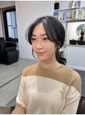顔まわりカット/前髪カット/おくれ毛カット/レイヤーカット