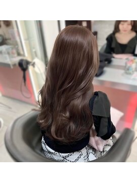 ユーフォリア エヌ 池袋サンシャイン通り店(Euphoria +n) 大人ガーリー ブリーチなしチョコレートブラウン