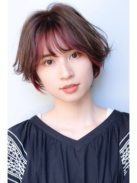 ラレイ ハラジュク(Lalei harajuku) 原宿インナーカラーニュアンスカラーイヤリングカラーショート