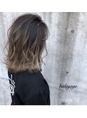 [+1unluke]2025-SS/balayage×cashmere Gray