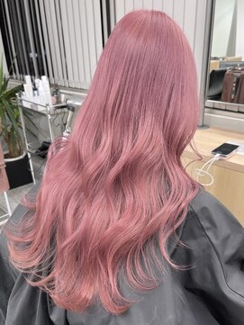 ペレ 渋谷(PELE) くびれヘア/アプリコットオレンジ/夏のヘアアレンジ/渋谷