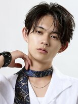 オーシャントーキョー 原宿(OCEAN TOKYO)&nbsp;ニュアンスパーマフェザーパーマコンマバングセンターパート黒髪