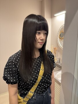 チャプター 問屋町(chapter) 透明感ケアカラーラベンダーブラウン顔まわりレイヤーカット