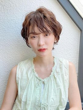 ハウスアンドヘアーワークス(House&Hair works) 前髪長め大人小顔ショート30代40代50代 藤沢
