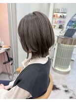 ロンドリゼル 札幌(Lond RiseL) オリーブグレー/前髪/ボブ/マロンベージュ/レイヤーカット/小顔