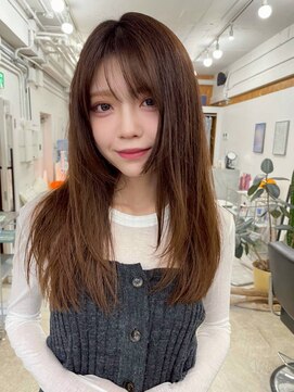 ハニーシブヤ(HONEY shibuya) 洗いざらしシャギーカット/ココアグレージュ/ハッシュカット1