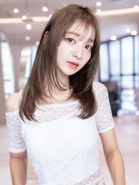 イルハバナ 渋谷(ill HAVANA) 大人ガーリーミディアムレイヤーカット×顔周り似合わせカット