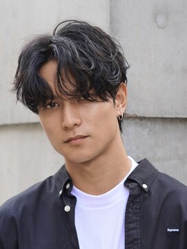 フィフス 原宿(fifth) 渋谷ツイストスパイラルパーマメンズパーマセンターパートウルフ