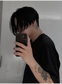 ストレートセンターパート