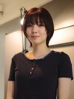 ネロ ヘアサロン 渋谷(NERO HAIR SALON)&nbsp;【倉田真希】ショートウルフ　うざバング　前髪あり　暖色カラー
